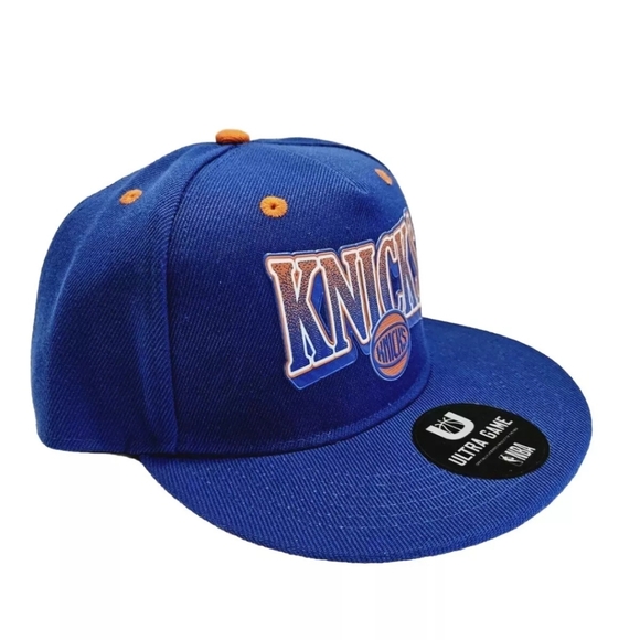 New York Knicks NBA Basketball Official Ultra Game Snapback Trucker Hat/Cap NWT - Picture 8 of 13